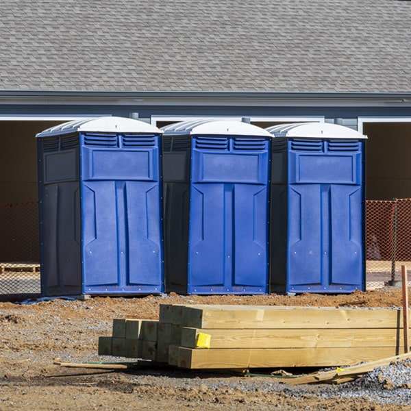 what is the expected delivery and pickup timeframe for the porta potties in Tracy City TN